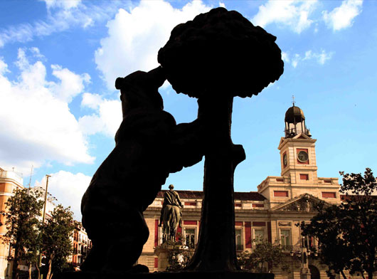 El oso y el madroño en la Puerta del Sol | Foto de Carlos Palacios